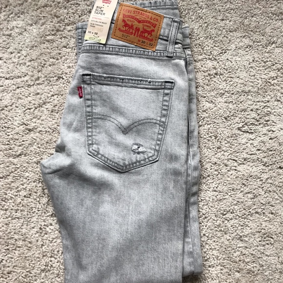 Levi’s 512 Slim Taper Flex Men’s Jeans [30x32] Midnight Plane Grey - Picture 9 of 9